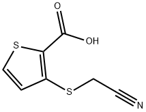 3-[(CYANOMETHYL)SULFANYL]-2-THIOPHENECARBOXYLIC ACID Struktur