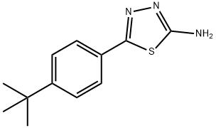 2-AMINO-5-(4-TERT-BUTYLPHENYL)-1,3,4-THIADIAZOLE Struktur