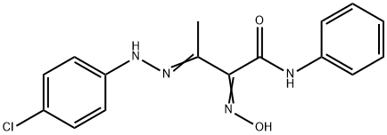 3-[2-(4-CHLOROPHENYL)HYDRAZONO]-2-(HYDROXYIMINO)-N-PHENYLBUTANAMIDE Struktur