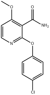 2-(4-CHLOROPHENOXY)-4-METHOXYNICOTINAMIDE Struktur