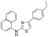 (4-(4-ETHYLPHENYL)(2,5-THIAZOLYL))-1-NAPHTHYLAMINE Struktur