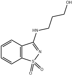 3-(1,1-DIOXO-1H-1LAMBDA6-BENZO[D]ISOTHIAZOL-3-YLAMINO)-PROPAN-1-OL Struktur