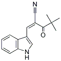 2-(2,2-DIMETHYLPROPANOYL)-3-INDOL-3-YLPROP-2-ENENITRILE Struktur