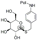 P-AMINOBENZYL 1-THIO-BETA-D-GALACTOPYRANOSIDE RESIN Struktur