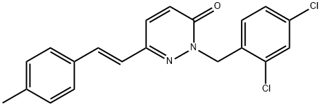 2-(2,4-DICHLOROBENZYL)-6-(4-METHYLSTYRYL)-3(2H)-PYRIDAZINONE Struktur