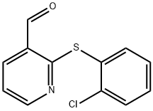 2-[(2-CHLOROPHENYL)SULFANYL]NICOTINALDEHYDE Struktur