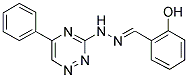 2-HYDROXYBENZALDEHYDE (5-PHENYL-1,2,4-TRIAZIN-3-YL)HYDRAZONE Struktur