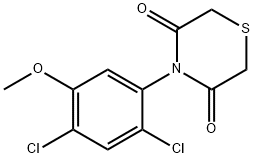 4-(2,4-DICHLORO-5-METHOXYPHENYL)-3,5-THIOMORPHOLINEDIONE Struktur