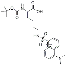 BOC-LYS(DNS)-OH Struktur