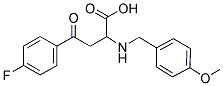 4-(4-FLUOROPHENYL)-2-[(4-METHOXYBENZYL)AMINO]-4-OXOBUTANOIC ACID Struktur