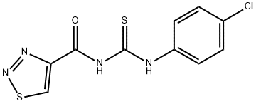 N-(4-CHLOROPHENYL)-N'-(1,2,3-THIADIAZOL-4-YLCARBONYL)THIOUREA Struktur