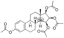 1,3,5(10)-ESTRATRIEN-3,15-BETA, 16-BETA, 17-BETA-TETROL TETRA ACETATE Struktur