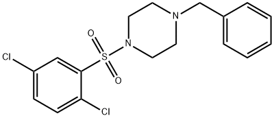 1,4-DICHLORO-2-((4-BENZYLPIPERAZINYL)SULFONYL)BENZENE Struktur