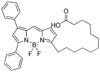 4,4-DIFLUORO-5,7-DIPHENYL-4-BORA-3A,4A-DIAZA-S-INDACENE-3-DODECANOIC ACID Struktur