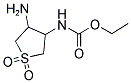 (4-AMINO-1,1-DIOXO-TETRAHYDRO-1LAMBDA6-THIOPHEN-3-YL)-CARBAMIC ACID ETHYL ESTER Struktur