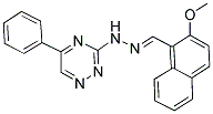 2-METHOXY-1-NAPHTHALDEHYDE (5-PHENYL-1,2,4-TRIAZIN-3-YL)HYDRAZONE Struktur