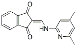 2-(((4,6-DIMETHYL-2-PYRIDYL)AMINO)METHYLENE)INDANE-1,3-DIONE Struktur