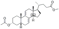 7,9(11),5BETA-CHOLENIC ACID-3ALPHA-OL METHYL ESTER 3-ACETATE Struktur