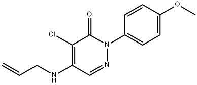 5-(ALLYLAMINO)-4-CHLORO-2-(4-METHOXYPHENYL)-3(2H)-PYRIDAZINONE Struktur