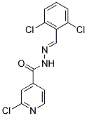 N'4-(2,6-DICHLOROBENZYLIDENE)-2-CHLOROPYRIDINE-4-CARBOHYDRAZIDE Struktur