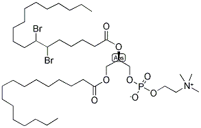 1-PALMITOYL-2-STEAROYL(6-7)DIBROMO-SN-GLYCERO-3-PHOSPHOCHOLINE Struktur