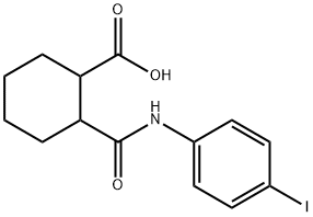 2-(N-(4-IODOPHENYL)CARBAMOYL)CYCLOHEXANECARBOXYLIC ACID Struktur