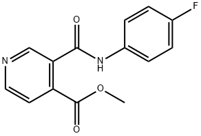 METHYL 3-[(4-FLUOROANILINO)CARBONYL]ISONICOTINATE Struktur