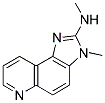 3-METHYL-2-METHYLAMINOIMIDAZO[4,5-F]QUINOLINE Struktur