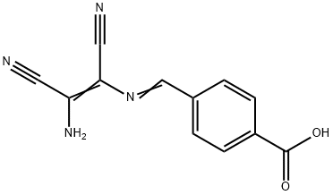 4-(4-AMINO-2-AZA-3,4-DINITRILOBUTA-1,3-DIENYL)BENZOIC ACID Struktur