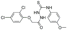 1-(2-(2,4-DICHLOROPHENOXY)ACETYL)-4-(4-METHOXYPHENYL)THIOSEMICARBAZIDE Struktur