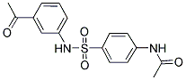 N-(4-[(3-ACETYLANILINO)SULFONYL]PHENYL)ACETAMIDE Struktur