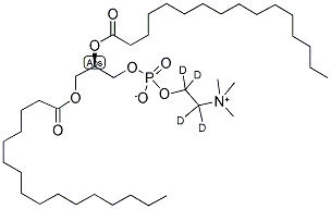 1,2-DIPALMITOYL-SN-GLYCERO-3-PHOSPHOCHOLINE-1,1,2,2-D4 Struktur