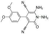 1,6-DIAMINO-4-(3,4-DIMETHOXYPHENYL)-2-OXO-1,2-DIHYDROPYRIDINE-3,5-DICARBONITRILE Struktur