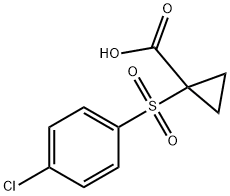 1-[(4-CHLOROPHENYL)SULFONYL]CYCLOPROPANECARBOXYLIC ACID Struktur