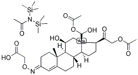 4-PREGNEN-18-AL-11BETA,21-DIOL-3,20-DIONE 18,21-DIACETATE 3-O-CARBOXYMETHYLOXIME:BSA Struktur