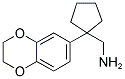 [1-(2,3-DIHYDRO-1,4-BENZODIOXIN-6-YL)CYCLOPENTYL]METHYLAMINE Struktur