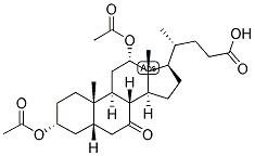 5-BETA-CHOLANIC ACID-3-ALPHA, 12-ALPHA-DIOL-7-ONE DIACETATE Struktur