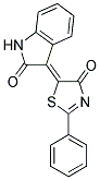 (3Z)-3-(4-OXO-2-PHENYL-1,3-THIAZOL-5(4H)-YLIDENE)-1,3-DIHYDRO-2H-INDOL-2-ONE Struktur