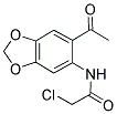 N-(6-ACETYLBENZO[D]1,3-DIOXOLEN-5-YL)-2-CHLOROACETAMIDE Struktur