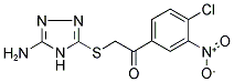 2-[(5-AMINO-4H-1,2,4-TRIAZOL-3-YL)THIO]-1-(4-CHLORO-3-NITROPHENYL)ETHAN-1-ONE Struktur