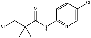 3-CHLORO-N-(5-CHLORO-2-PYRIDINYL)-2,2-DIMETHYLPROPANAMIDE Struktur