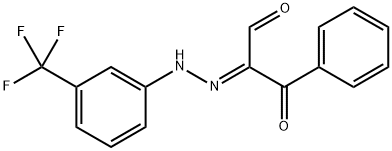 3-OXO-3-PHENYL-2-(2-[3-(TRIFLUOROMETHYL)PHENYL]HYDRAZONO)PROPANAL Struktur