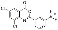 6,8-DICHLORO-2-[3-(TRIFLUOROMETHYL)PHENYL]-4H-3,1-BENZOXAZIN-4-ONE Struktur