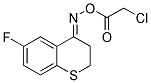 4-([(2-CHLOROACETYL)OXY]IMINO)-6-FLUOROTHIOCHROMANE Struktur