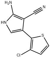 2-AMINO-4-(3-CHLORO-2-THIENYL)-1H-PYRROLE-3-CARBONITRILE Struktur