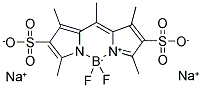 4,4-DIFLUORO-1,3,5,7,8-PENTAMETHYL-4-BORA-3A,4A-DIAZA-S-INDACENE-2,6-DISULFONIC ACID, DISODIUM SALT Struktur