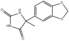 5-(1,3-BENZODIOXOL-5-YL)-5-METHYLIMIDAZOLIDINE-2,4-DIONE Struktur