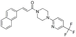 3-(2-NAPHTHYL)-1-(4-(5-(TRIFLUOROMETHYL)(2-PYRIDYL))PIPERAZINYL)PROP-2-EN-1-ONE Struktur