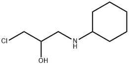 1-CHLORO-3-CYCLOHEXYLAMINO-PROPAN-2-OL Struktur