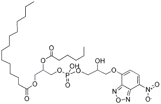 1-MYRISTOYL-2-[6-[(7-NITRO-2-1,3-BENZOXADIAZOL-4-YL)AMINO]CAPROYL]-SN-GLYCERO-3-[PHOSPHO-RAC-(1-GLYCEROL)] (SODIUM SALT) Struktur